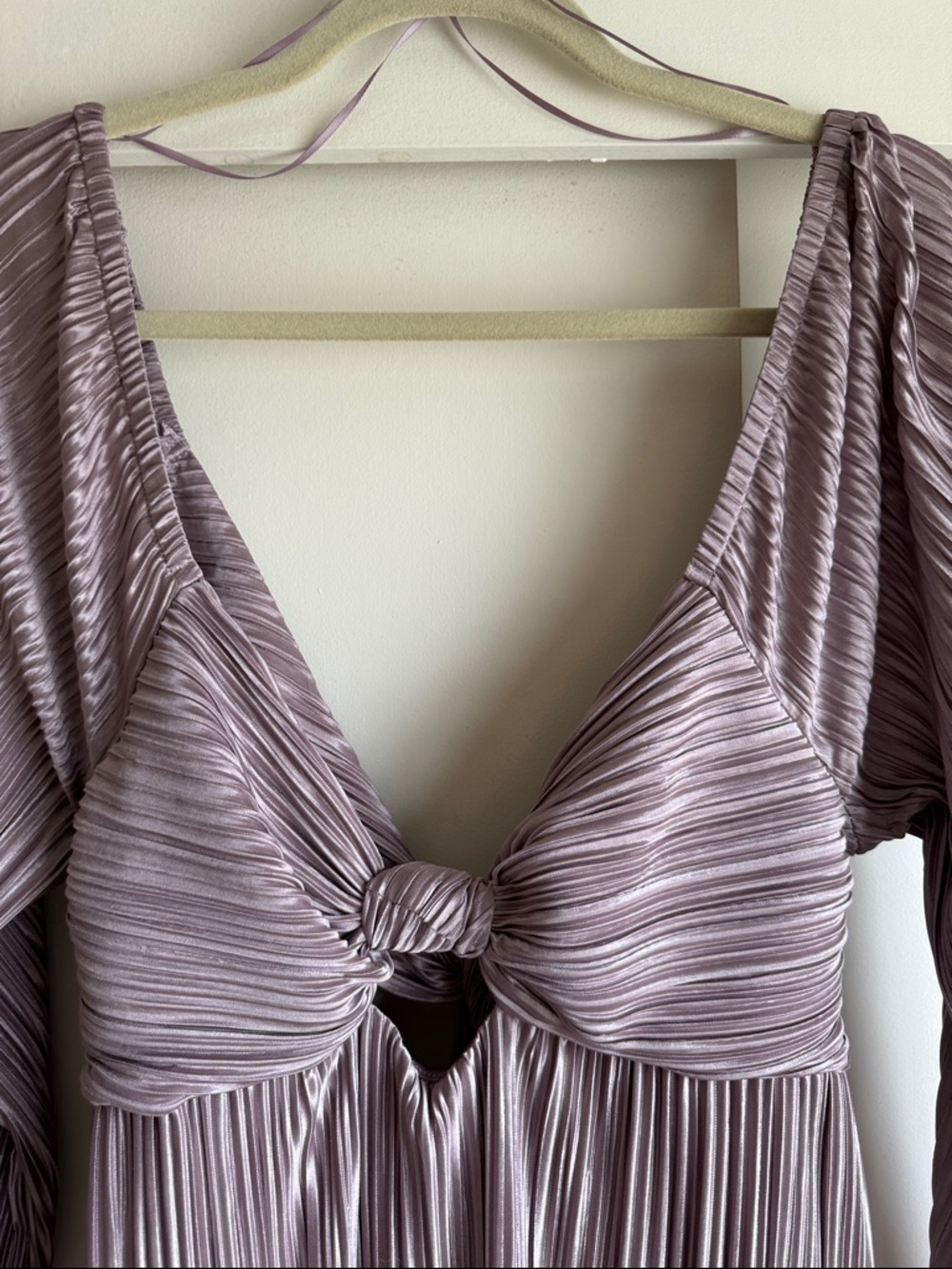 Baltic Born Amani Pleated Midi Dress in the color Lilac Large - Picture 6 of 10